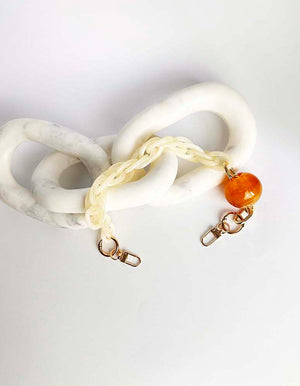 Chain Bobble Wristlet - Bag handle or wristlet lanyard