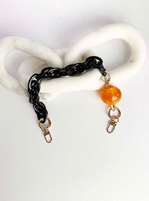 Chain Bobble Wristlet - Bag handle or wristlet lanyard