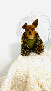 Pet Leopard Lux Fur Coat - Perception0one.com