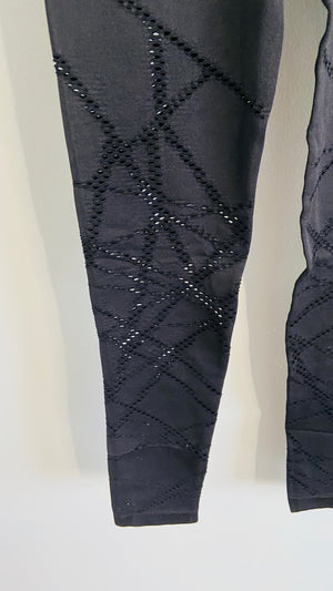 188 Black -  COMPRESSION KNIT LIGHTNING SEAMLESS LEGGING - Perception0one.com