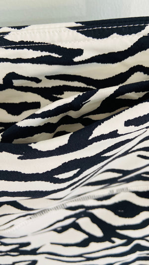479 Black - PRINTED ZEBRA BIKE SHORT - Perception0one.com
