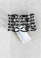 164 Silver - Braided Coil Medallion Cuff Bracelets - Perception0one.com