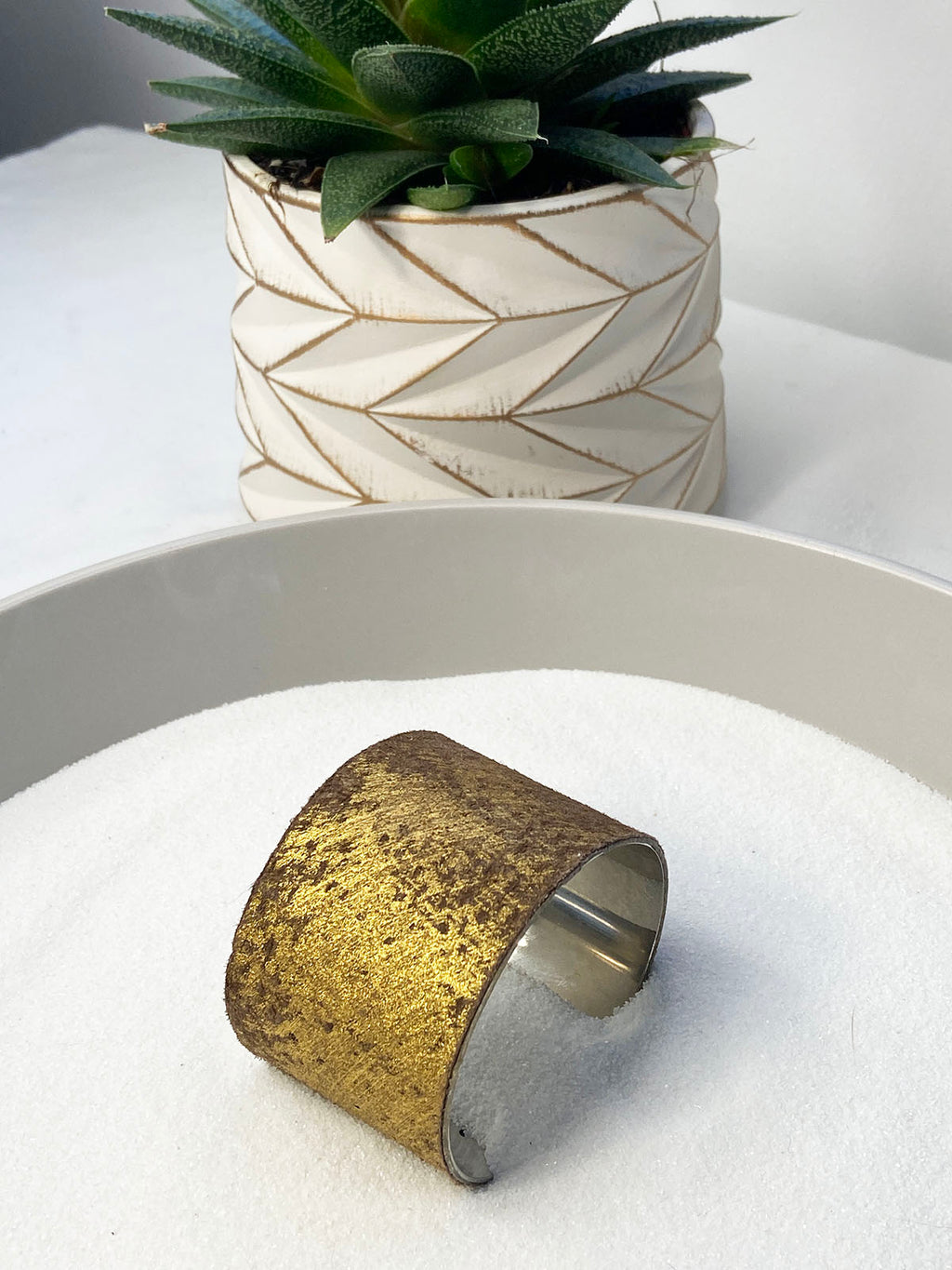 515 Gold -  WIDE Animal Cuff Bracelet - Perception0one.com