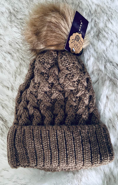 170 Navy - Cable Knit Beanie - Perception0one.com