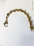 Parisian Heavy Single Chain Bracelet with Decorative Clasp - Perception0one.com