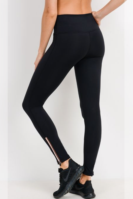 467 Acorn -  PIPED ANKLE ZIP LEGGING - Perception0one.com