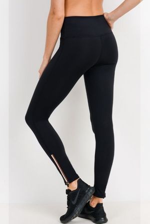 467 Acorn -  PIPED ANKLE ZIP LEGGING - Perception0one.com