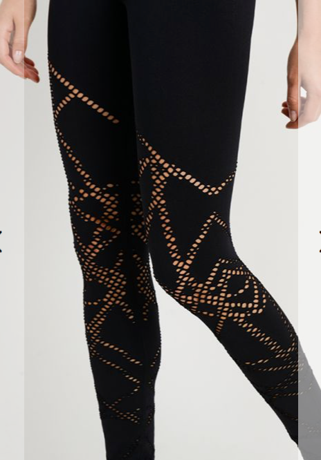 188 Black -  COMPRESSION KNIT LIGHTNING SEAMLESS LEGGING - Perception0one.com