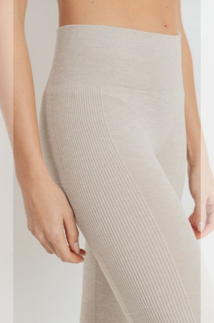 167 Sand - COMPRESSION RIB LEGGING - Perception0one.com
