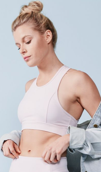 529 Pink -  Y BACK PRINCESS BRA TOP - Perception0one.com