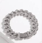 Chunky Chain Bracelet with Embellishments - Perception0one.com