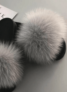 Rabbit Fur Lux Flip Flop - Perception0one.com