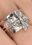 Bee Happy Opal Ring - Boho Ring - Perception0one.com