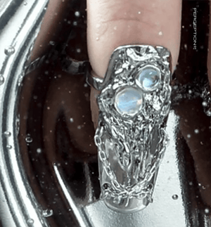Nail Decor Mod Ring -  Gold and Silver - Perception0one.com