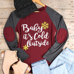 151  -  Baby It's Cold Outside Baseball T-Shirt - Perception0one.com